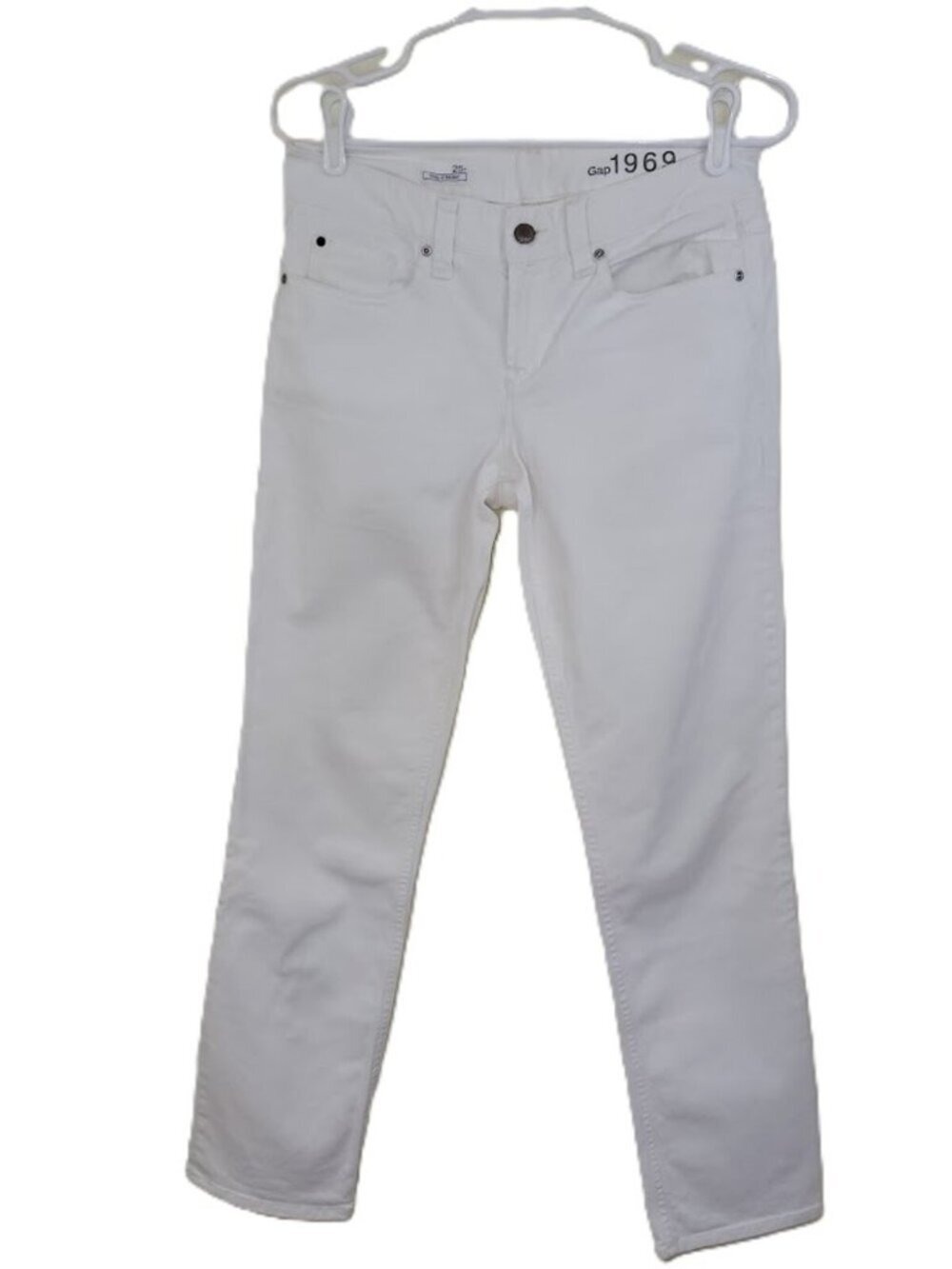 Gap 1969 Real Straight White Denim Jeans Women's Size 26R